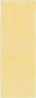 22x60 Plush Washable Nylon Bath Rug Runner Yellow