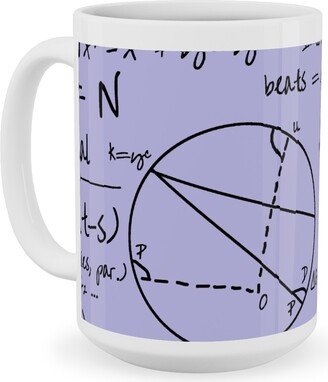 Mugs: Common Equations Ceramic Mug, White, 15Oz, Purple