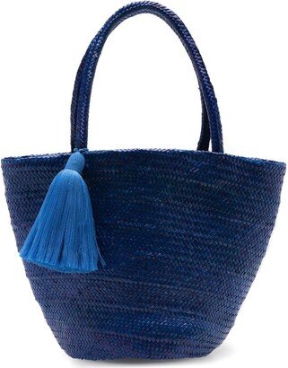 Nanci piassava straw tote bag