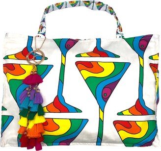 Julia Clancey Rainbow Martini Grande & Mini Reversible Tote Bag