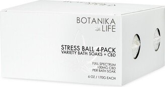 Botanika Life Wellness Stress Ball 4-Piece Bath Soak Set