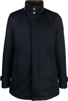 Stand-Up Collar Wool Jacket