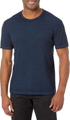 Men's Sutton Slim FIT SS Rib Crew with Burn Out