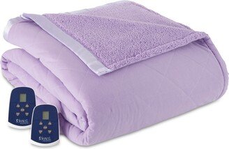 Shavel Micro Flannel Reverse to Sherpa Full Electric Blanket