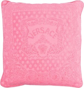 Embossed-Logo Cushion