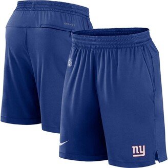 Men's Royal New York Giants Sideline Performance Shorts