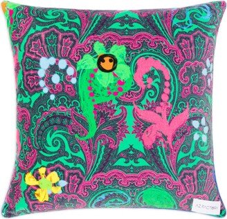 Paisley-Print Cushion