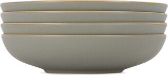 Lineage Ceramics Gray Shallow Serving Bowl, 4 pcs