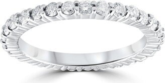 Pompeii3 3/4ct Diamond Eternity Wedding Ring 14k White Gold Lab Created