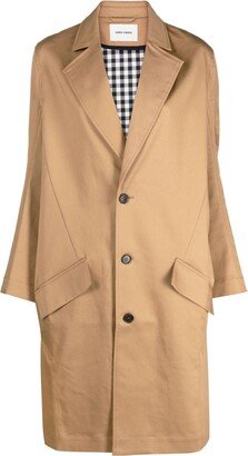 Single-Breasted Midi Coat-AE