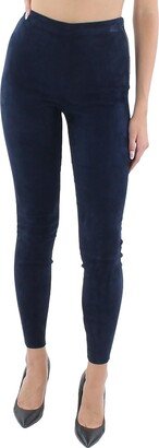 Maddox Womens Suede High Waist Leggings