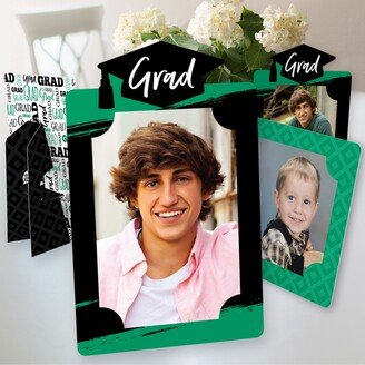 Big Dot Of Happiness Green Grad Best is Yet to Come Party 4x6 Display Paper Photo Frames 12 Ct