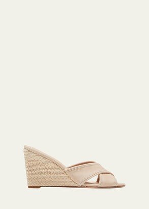 Edna Suede Wedge Espadrille Sandals