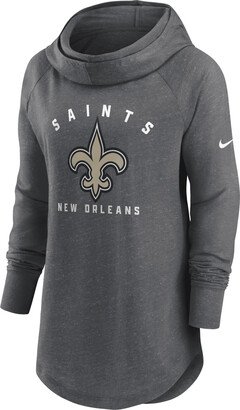 Women's Team (NFL New Orleans Saints) Pullover Hoodie in Grey