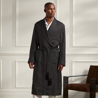 Ralph Lauren Polka-Dot Silk Robe