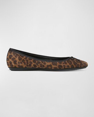 Beatrix Leopard Bow Ballerina Flats