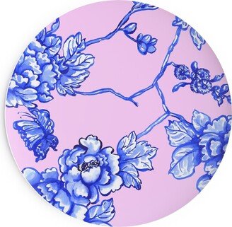 Salad Plates: Chinoiserie Floral - Pink Salad Plate, Pink