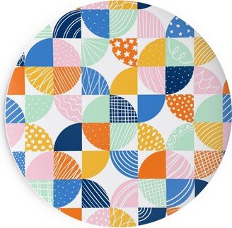 Salad Plates: Modern Quilt Pattern - Multi Salad Plate, Multicolor