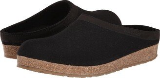 GZL Leather Trim Grizzly (Black) Clog Shoes