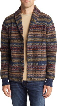 Men's Wool Blend Shawl Collar Cardigan