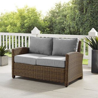 Crosley Furniture Bradenton Outdoor Wicker Loveseat - 55 W x 31.75 D x 32.5 H