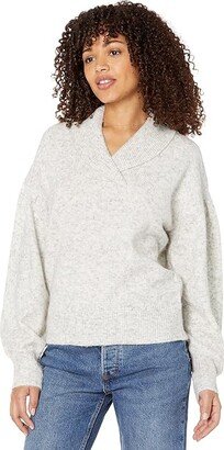 Vinson Shawl-Collar Pullover Sweater (Heather Stonewall) Women's Sweater