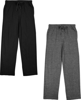 Men's 2pk Black and Graphite Heather Sleep Pajama Pants-L