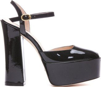 Skyhigh Ankle-Strap Platform Pumps