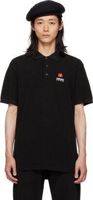 Black Paris Boke Flower Polo