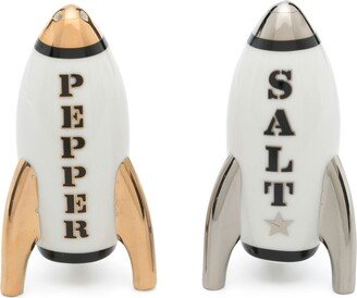 White Apollo Porcelain Salt And Pepper Shakers