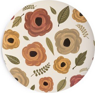 Salad Plates: Fall Flowers - Light Salad Plate, Multicolor