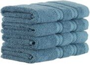 Makroteks Classic Turkish Towels Antalya 4 Piece Luxury Turkish Cotton Washcloth Towel Set Collection