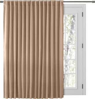 Chevron 80C/20P Sustainable Unlined Rod Pocket w/Back Tabs Patio Curtain Panel 96W x 84L