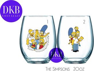 The Simpson Stemless Wine || Single Glass Sets Singles Barware