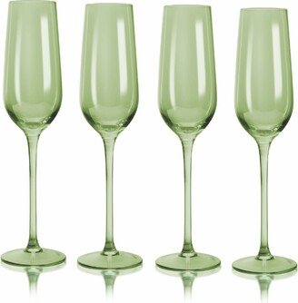 Carnival Champagne Flute 9 oz Glasses, Set of 4