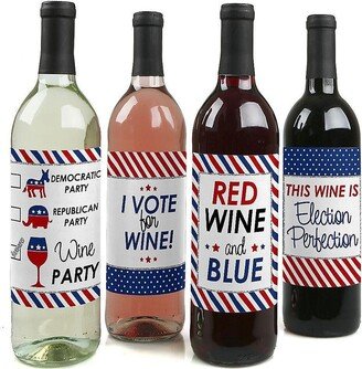 Big Dot Of Happiness Election Political Party Decorations Wine Bottle Label Stickers 4 Ct