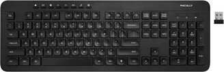 RF Wireless Ergonomic 104 Key Computer Keyboard