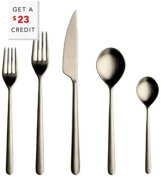 5Pc Flatware Set With $23 Credit-AA