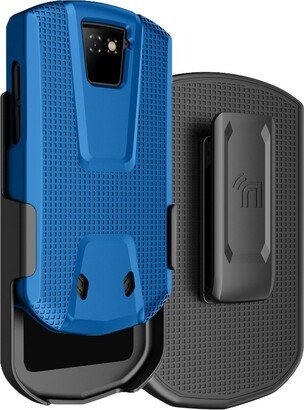 Nakedcellphone Case and Belt Clip Holster Combo for Unihertz Titan Pocket - Blue