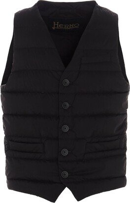 Padded Button-Up Gilet