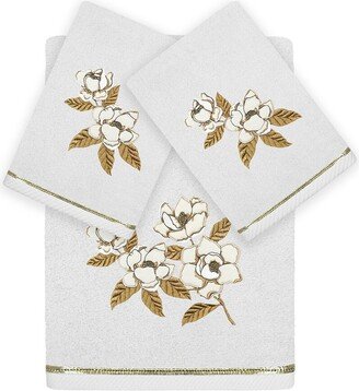 Maggie 3Pc Embellished Turkish Cotton Towel Set-AD