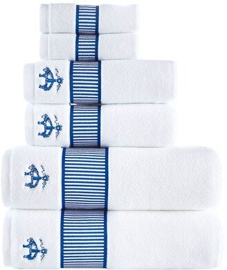 Fancy Border 6Pc Towel Set-AB