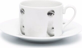 Graphic-Print Porcelain Tea Set-AA