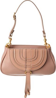 Marcie Small Leather Hobo Bag-AB