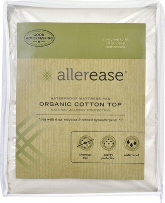 Organic Cotton Top Cover Waterproof Full Mattress Pad