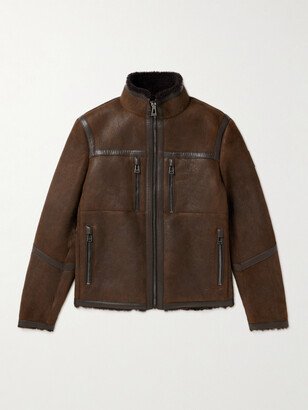 Tundra Leather-Trimmed Shearling Jacket