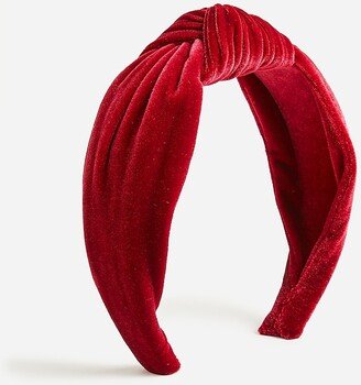 Velvet knot headband