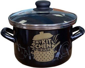 Santex 5.0L Enamel Cooking Pot 