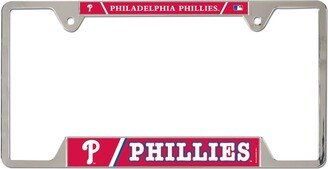 Philadelphia Phillies Wincraft Metal License Plate Frame - Silver, Red