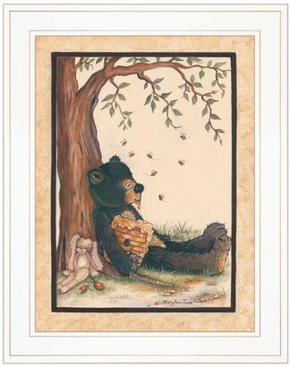 Nap Time by Mary June, Ready to hang Framed Print, White Frame, 15 x 19